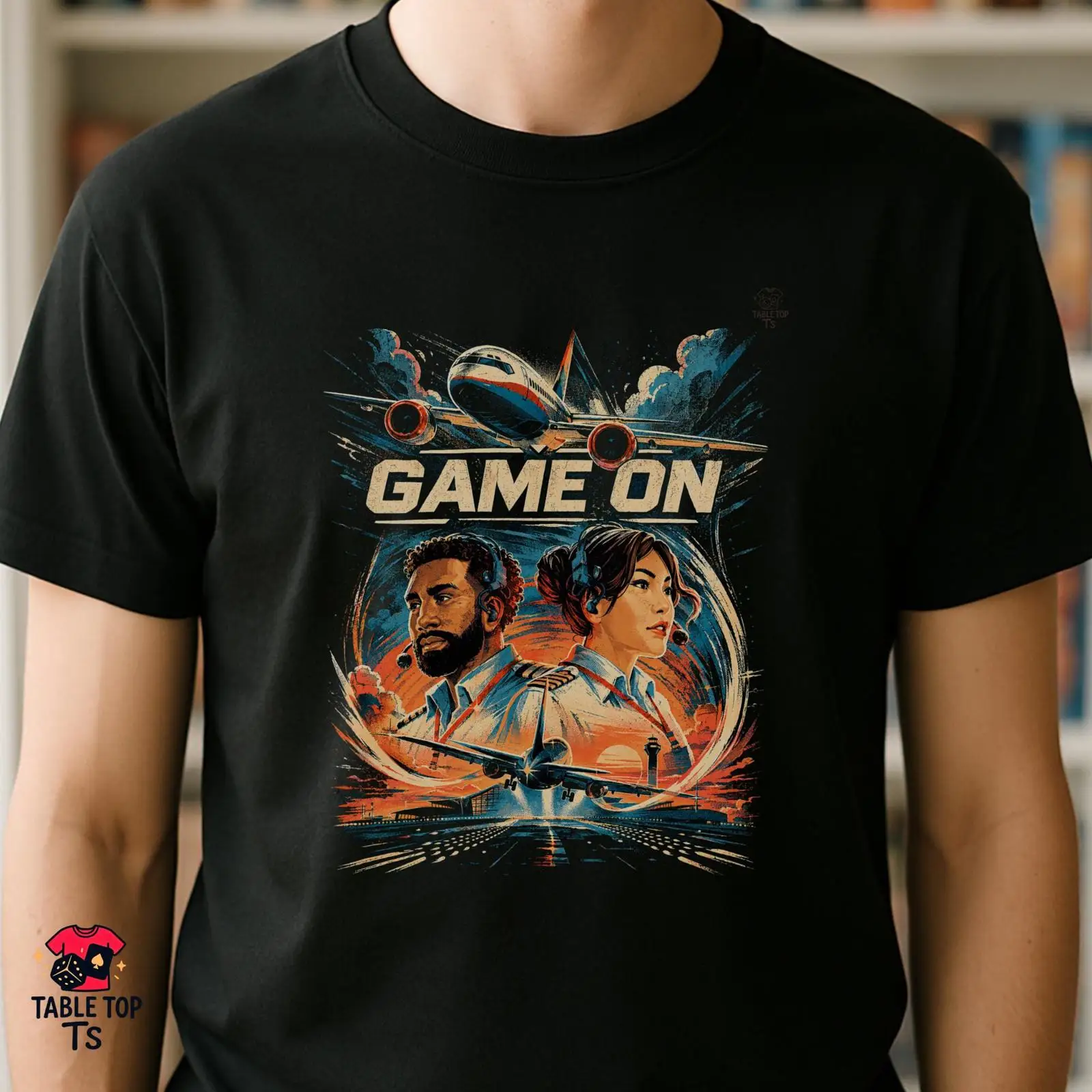 Board Game Inspiration - تي شيرت GAME ON مستوحى من