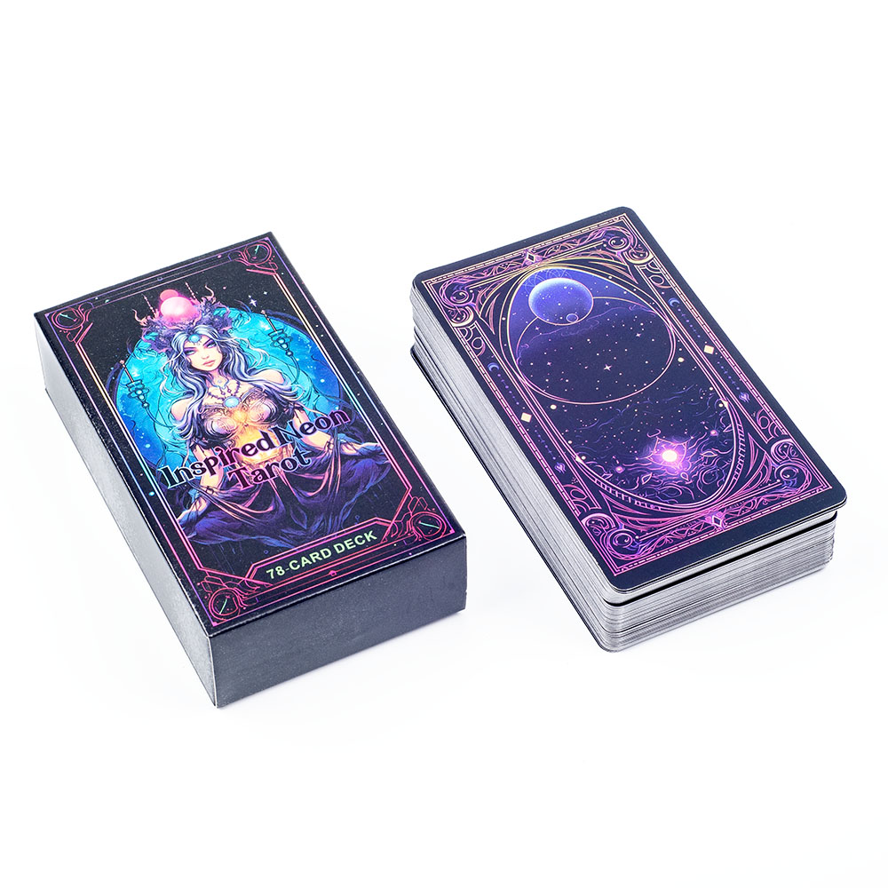Board Game Inspiration - مجموعة بطاقات التاروت المستوحاة من النيون،