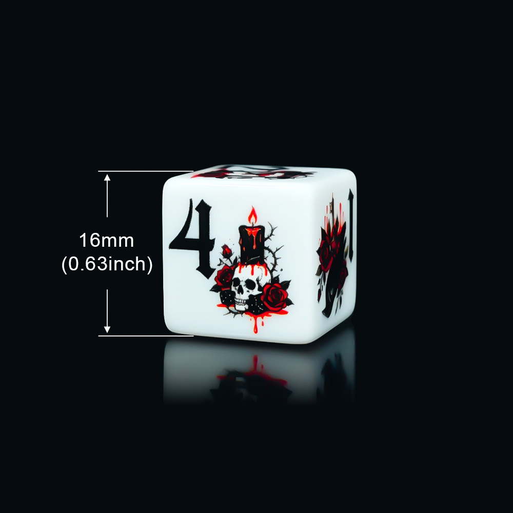 12 قطعة من مكعبات النرد الأكري - مراجعة Board Game Electronic Table وسعره