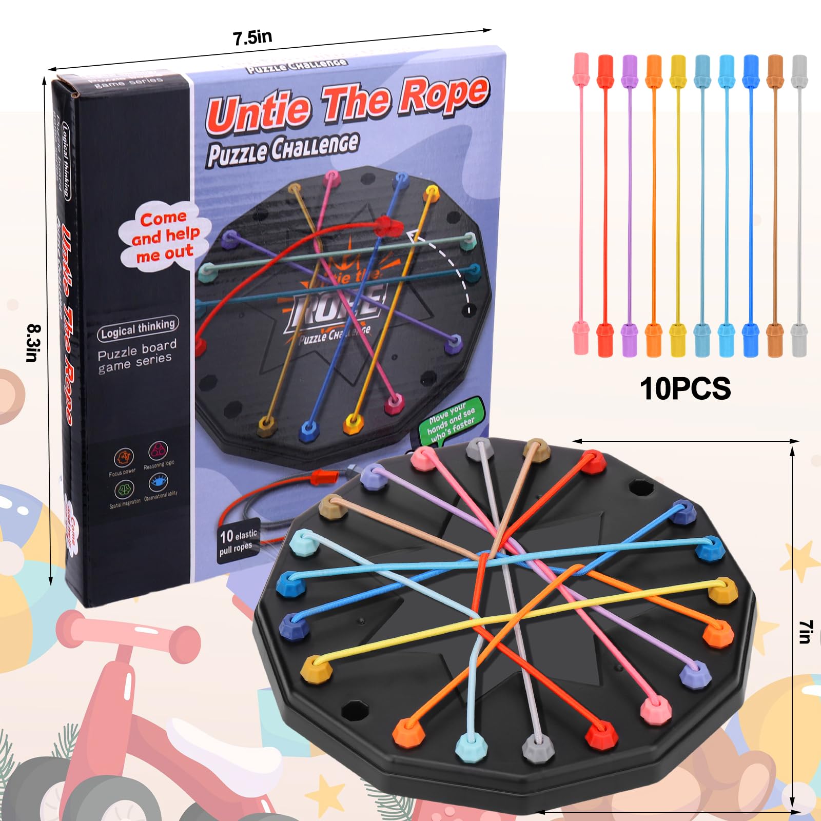 لعبة لوحية للأطفال لفك الحبل،  - مراجعة Board Game Ranking وسعره