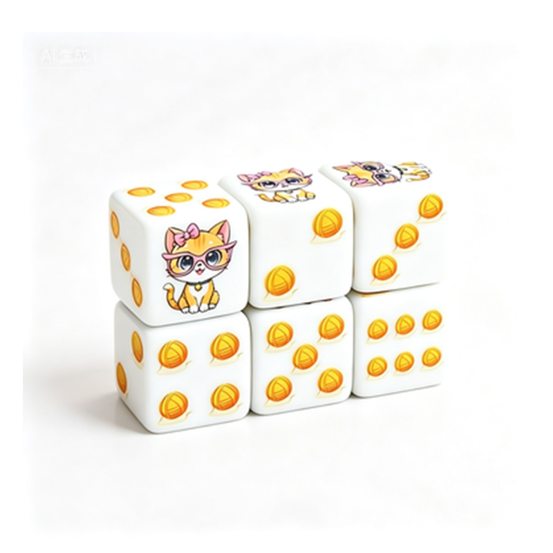 مجموعة من 6 قطع من النرد متعدد - مراجعة Board Game Electronic Table وسعره