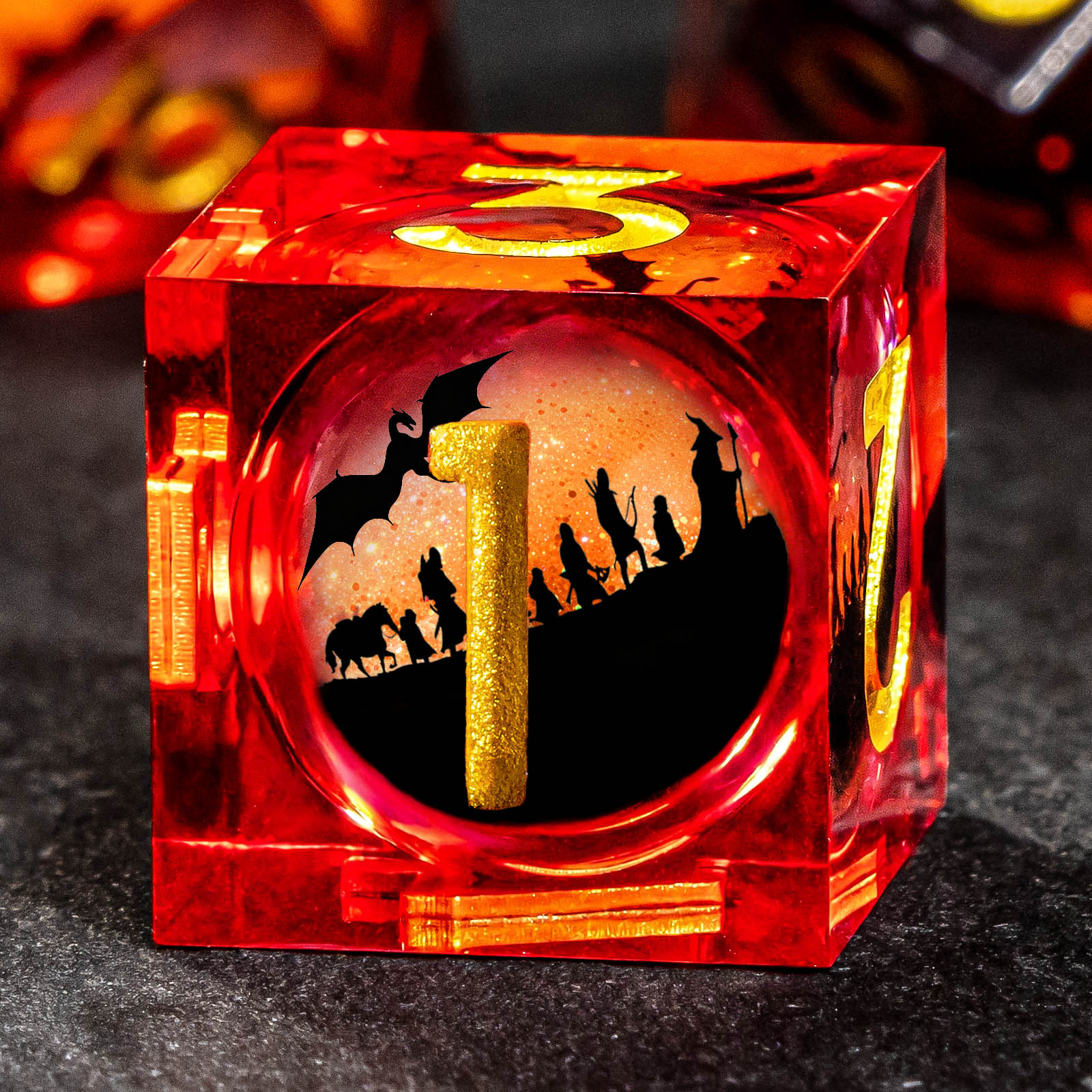مجموعة نرد سائلة متعددة الأوجه - مراجعة Board Game Dungeons And Dragons وسعره
