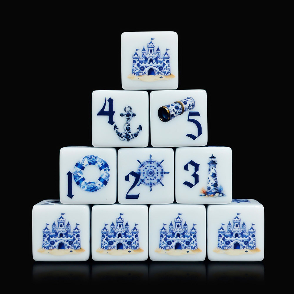 12 قطعة من النرد الأكريليك الأ - مراجعة Board Game Electronic Table وسعره